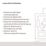 Justus Norta Pelletofen Stahl Schwarz / Seidenweiß – Bild 2