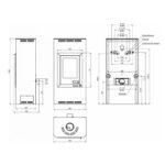 Aquaflam 12 Manual Wasserführender Kaminofen Black – Bild 3