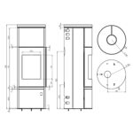 Justus Faro W+ 2.0 Kaminofen Stahl Schwarz – Bild 2