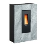 Extraflame Marilena Plus 5.0.16 Pelletofen Stahl Naturstein – Bild 2
