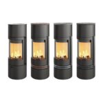 Lotus Kaminofen Orbis 2 Speckstein , RR hinten od. RR oben / optional Griffvarianten