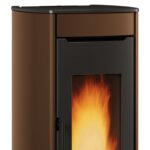 Extraflame Marina Idro H13 wasserführender Pelletofen Stahl Bronze – Bild 3