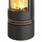 Lotus Kaminofen Orbis 1 Coffee Stone ecoLine , RR hinten od. RR oben / optional Griffvarianten – Bild 4