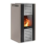 Justus Sirkos Aqua 2.0 Wasserführender Pelletofen Stahl Taupe – Bild 2