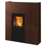 Edilkamin Blade H 15 Evo wasserführender Pelletofen Stahl Bronze – Bild 2