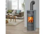 Thermia Thermia Kamin-Ofen München V3 Guss-Grau Speck-Stein Automatik