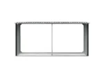 vidaXL Brennholzlager Verzinkter Stahl 330 x 92 x 153 cm Anthrazit – Bild 3