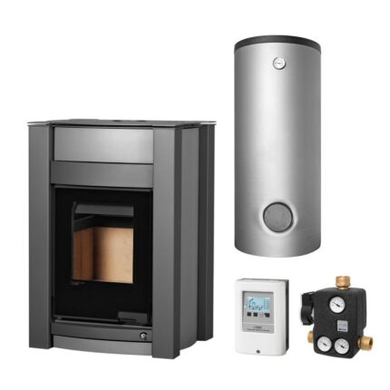 Aquaflam Vario Kalmar 11 kW Basic Grey Set + Kombispeicher THKE 600 + Sw