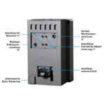 Aquaflam Vario Peru Manual Wasserführender Kaminofen Braun 11/7 kW – Bild 8
