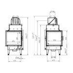 Austroflamm 55x55x51 K 3.0 Kamineinsatz Ecke links – Bild 4