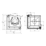 Austroflamm 55x55x51 K 3.0 Kamineinsatz Ecke links – Bild 5