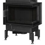 Austroflamm 63x40x42 K 2.0 Kamineinsatz Ecke rechts Feuerraum Schwarz