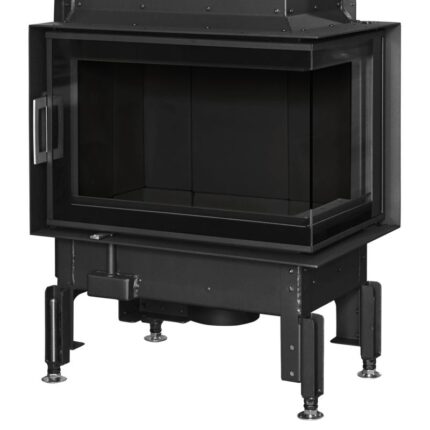 Austroflamm 63x40x42 K 2.0 Kamineinsatz Ecke rechts Feuerraum Schwarz
