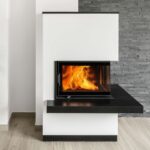 Austroflamm 63x40x42 K 2.0 Kamineinsatz Ecke rechts Feuerraum Schwarz – Bild 2