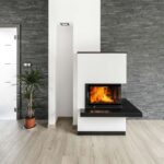 Austroflamm 63x40x42 K 2.0 Kamineinsatz Ecke rechts Feuerraum Schwarz – Bild 3