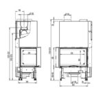 Austroflamm 63x40x42 S 2.0 Kamineinsatz Ecke links – Bild 4
