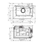 Austroflamm 63x40x42 S 2.0 Kamineinsatz Ecke links – Bild 5