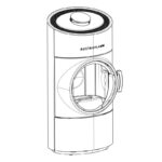 Austroflamm Clou Compact 2.0 Kaminofen Stahl Gussgrau