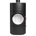 Austroflamm Clou compact Cook Kaminofen Stahl gussgrau, RR oben – Bild 2