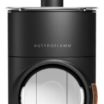 Austroflamm Clou compact Cook Kaminofen Stahl gussgrau, RR oben – Bild 4