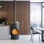 Austroflamm Clou compact Cook Kaminofen Stahl gussgrau, RR oben – Bild 8