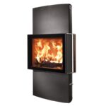 Austroflamm Lounge Xtra Kaminofen Stahl gussgrau, RR oben oder hinten – Bild 2