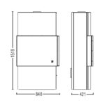 Austroflamm Lounge Xtra Kaminofen Stahl gussgrau, RR oben oder hinten