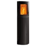 Austroflamm Mr. Wu Brikettofen Stahl Schwarz / Glasfront
