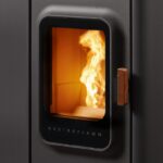 Austroflamm Ruby Pelletofen Stahl Schwarz, Topplatte Keramik Anthrazit – Bild 4