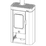 Austroflamm Sina Xtra Kaminofen Stahl gussgrau – Bild 6
