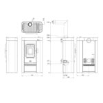 Austroflamm Sina Xtra Kaminofen Stahl gussgrau – Bild 7