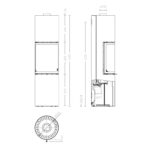 Austroflamm Stila 2.0 Kaminofen Stahl Gussgrau – Bild 6