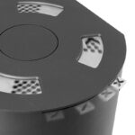 Austroflamm Tower Xtra 2.0 Kaminofen Stahl gussgrau, RR oben oder hinten – Bild 5