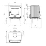 Dovre 525 CB Kaminofen Gusseisen Schwarz