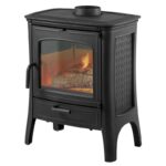 Hergom E20 Kaminofen Gusseisen Schwarz – Bild 2