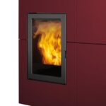 Edilkamin Blade2 12 Up Pelletofen Stahl Bordeaux – Bild 3