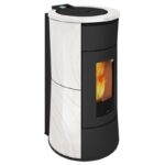 Edilkamin Cherie H 14 Evo Keramik Weiß Set + Kombispeicher THKE 600 + SWT – Bild 3