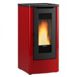 Extraflame Dahiana Plus VFS Pelletofen Stahl Bordeaux – Bild 2