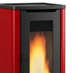 Extraflame Dahiana Plus VFS Pelletofen Stahl Bordeaux – Bild 3