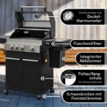 Feuergott Gas-Grillstation Hektor 4B-S inkl. Abdeckhaube – Bild 2