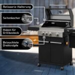 FEUERGOTT Gas-Grillstation Hektor 3B-S inkl. Abdeckhaube + Drehspieß – Bild 3