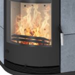 Fireplace Lyon Eckkaminofen Stahl Schwarz | Speckstein – Bild 4