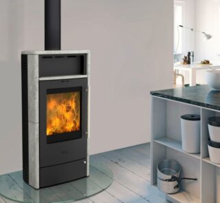 Fireplace Torino Dauerbrandofen Speckstein