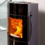 Austroflamm Fynn Xtra 2.0 Kaminofen Stahl / Schwarz, Glasfront Oben + Unten – Bild 4