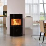 Austroflamm Fynn Xtra 2.0 Kaminofen Stahl / Schwarz, Glasfront Oben + Unten – Bild 5