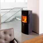 Austroflamm Fynn Xtra 2.0 Kaminofen Stahl / Schwarz, Glasfront Oben + Unten – Bild 7