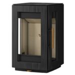 Hergom Glow Kaminofen Gusseisen Schwarz – Bild 3