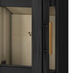 Hergom Glow Kaminofen Gusseisen Schwarz mit Bankerhöhung – Bild 4