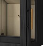 Hergom Glow Kaminofen Gusseisen Schwarz zur Wandmontage – Bild 4