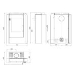 Haas+Sohn Aruba easy Kaminofen Schwarz / Woodstone – Bild 5